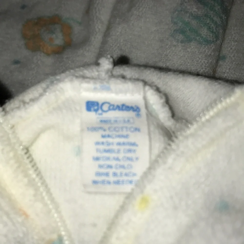 CARTER’S sleep sack animal print zip up size newborn
